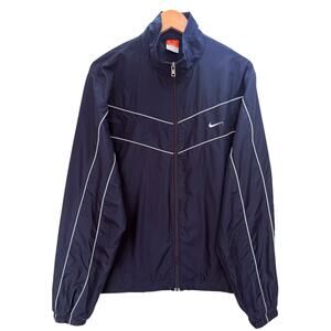 Nike Athletic Dept Windbreaker Jacket Mens XL Navy Full Zip Lightweight